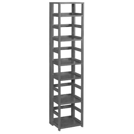 Regency Regency Flip Flop 67 in. High Square Folding Bookcase- Grey FFSQ6712GY